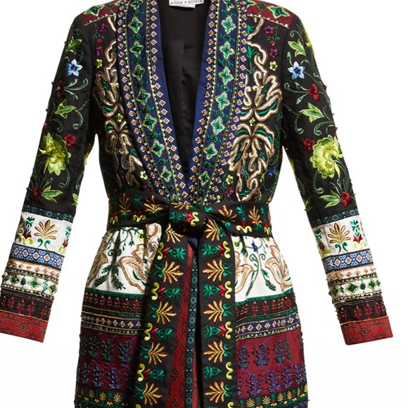 ALICE + OLIVIA Wheaton Embellished Robe - Picture 5 of 6